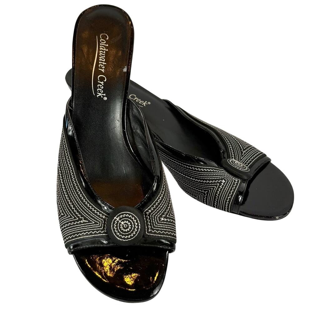 Coldwater Creek Heels Womens 8M Patent Leather Sandals
